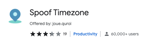 Spoof Timezone