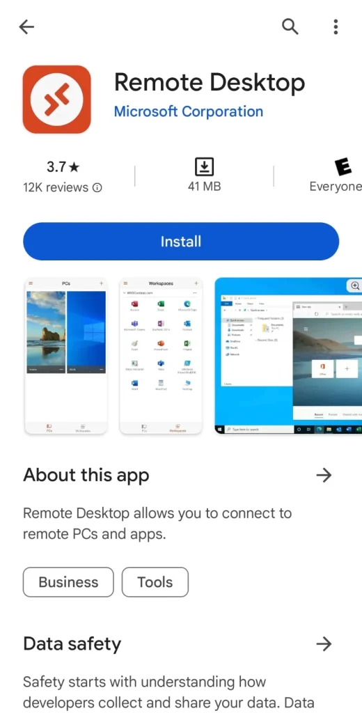 خاموش کردن لپتاپ با گوشی از راه دور 15 Android Microsoft Remote Desktop 1 6630C6Eaa55162C757Fc8C12