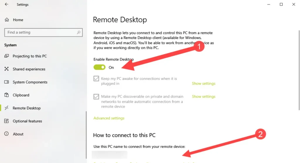 خاموش کردن لپتاپ با گوشی از راه دور 3 Remote Desktop