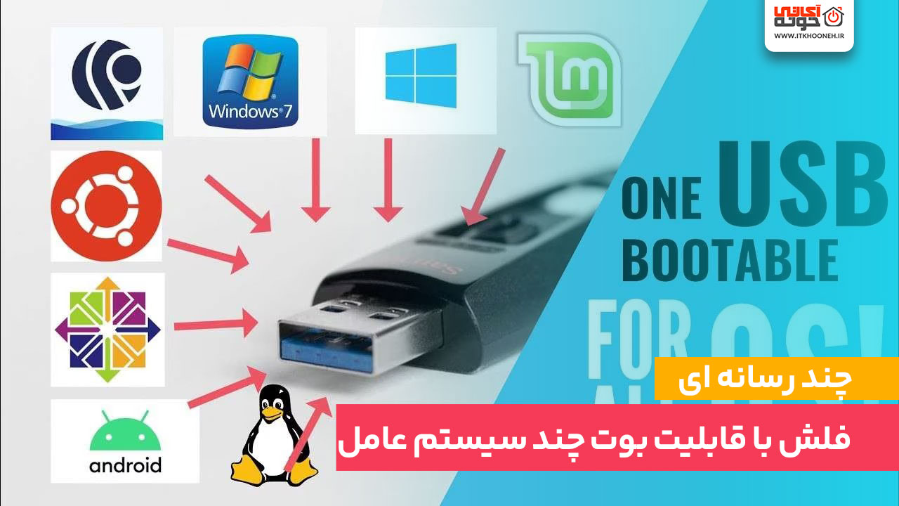 آموزش ساخت فلش با قابلیت بوت چند سیستم عامل