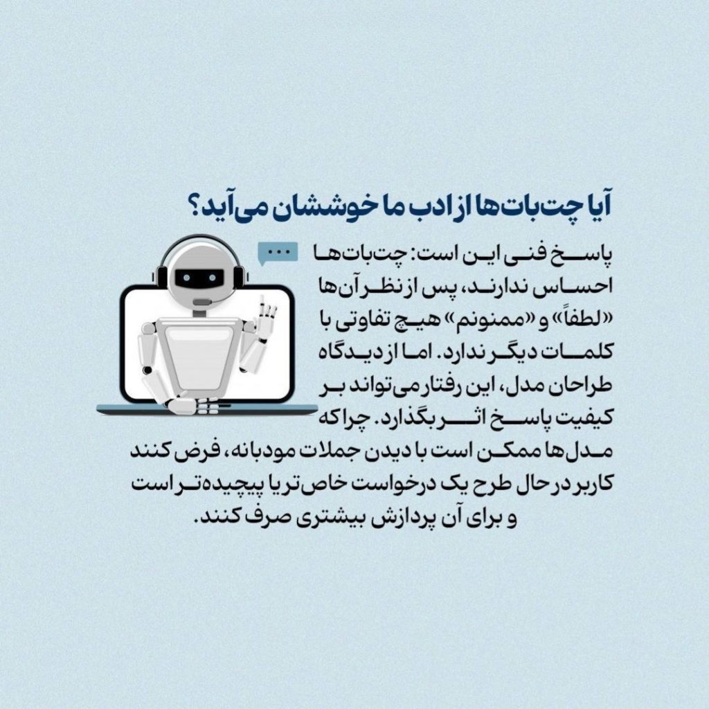 چرا گفتن «لطفاً» و «ممنونم» به چتباتها اشتباه است؟ 6 6