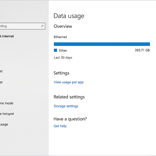 Data Usage